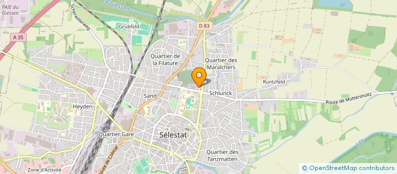 localisation de l'entreprise SAS ANG'ALEX GENY  SELESTAT