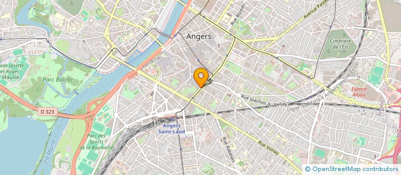 localisation de l'entreprise SAS ANGERS COMMERCES ET CENTRALITES à ANGERS