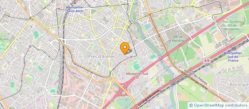 localisation de l'entreprise SAS ANINAT JEAN-PIERRE  MONTPELLIER