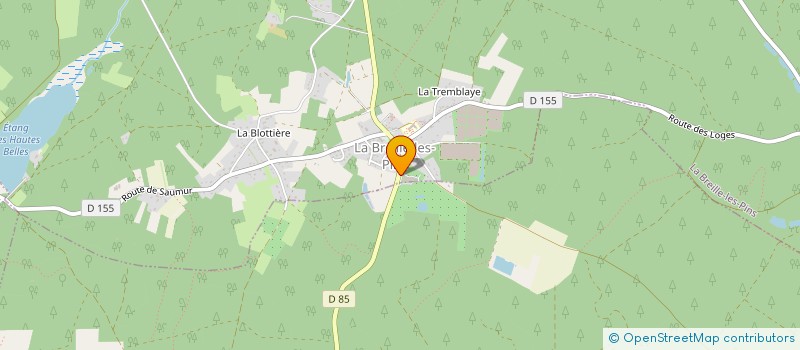 localisation de l'entreprise SAS ANJOU FRAMBOISES TVA  LA BREILLE-LES-PINS