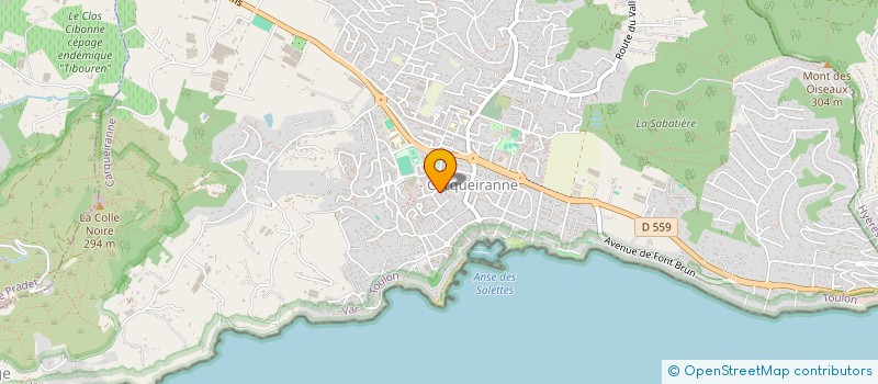 localisation de l'entreprise SAS ANTOINETTE BLANCHE  CARQUEIRANNE