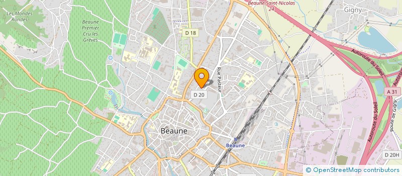 localisation de l'entreprise SAS ANTORIA à BEAUNE