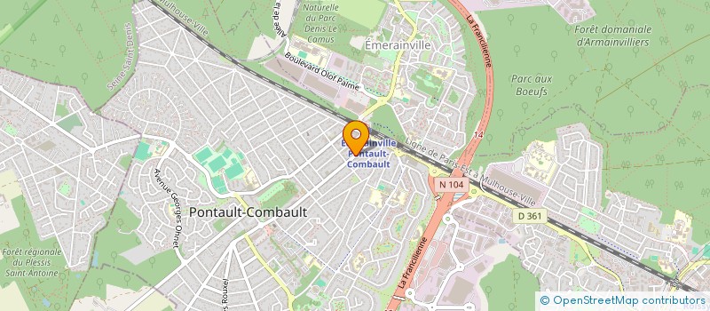 localisation de l'entreprise SAS ANYA à PONTAULT-COMBAULT
