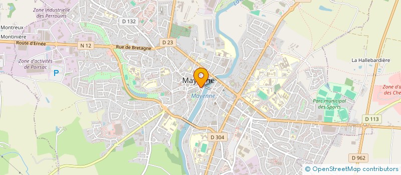 localisation de l'entreprise SAS APOLLINE  MAYENNE