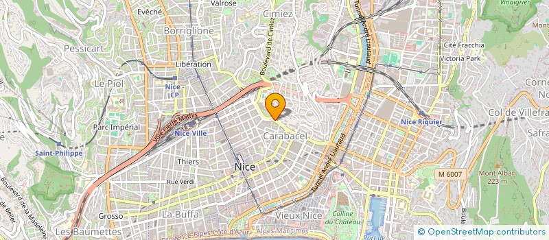 localisation de l'entreprise SAS AQUADEMY AZUR  NICE