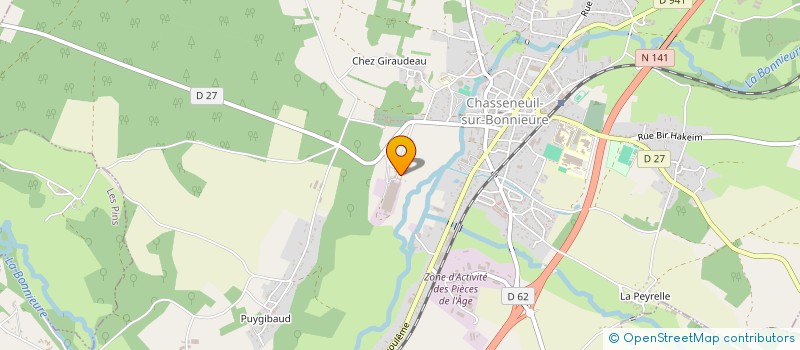 localisation de l'entreprise SAS ARBOR à CHASSENEUIL-SUR-BONNIEURE