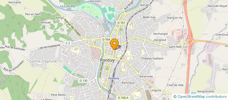 localisation de l'entreprise SAS ARCADES 2  PONTIVY