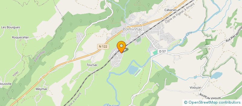 localisation de l'entreprise SAS ARCANGER à POLMINHAC