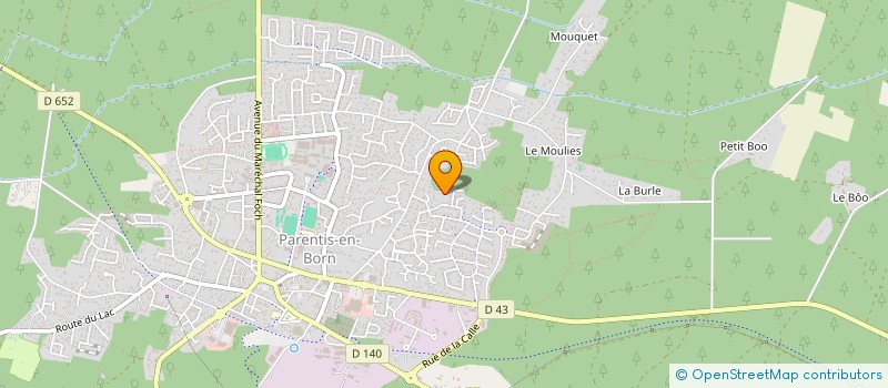 localisation de l'entreprise SAS ARELEC à PARENTIS-EN-BORN