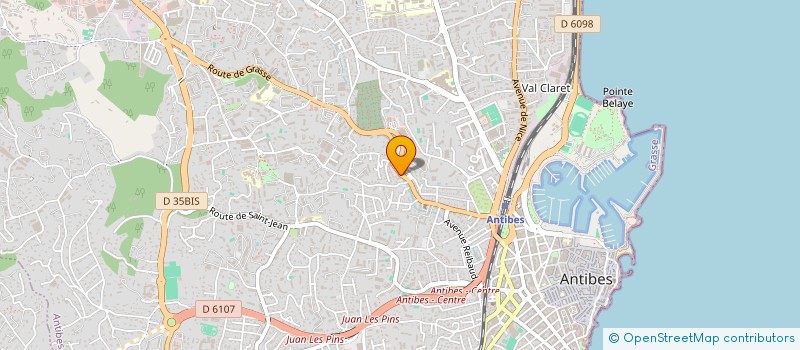 localisation de l'entreprise SAS ARIES INVEST à ANTIBES