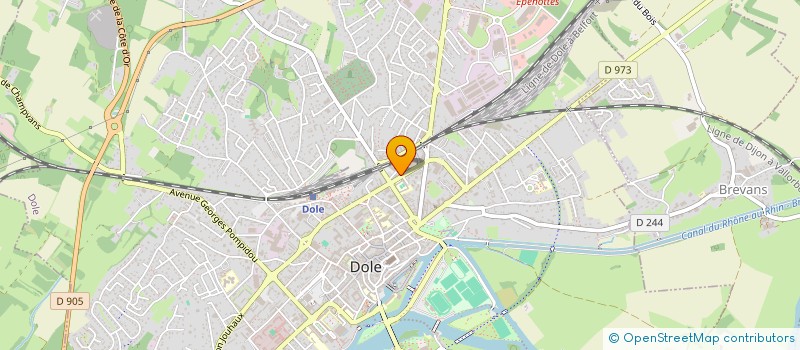 localisation de l'entreprise SAS ARIGAH DENTAIRE à DOLE