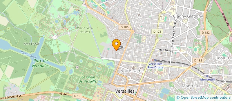 localisation de l'entreprise SAS ARMANDO à VERSAILLES