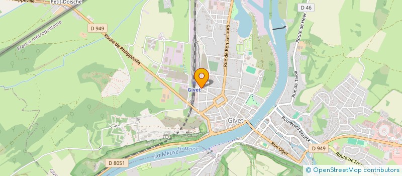 localisation de l'entreprise SAS AROMATES  GIVET