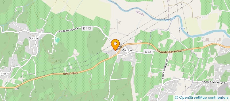 localisation de l'entreprise SAS AROMETIK  SABRAN