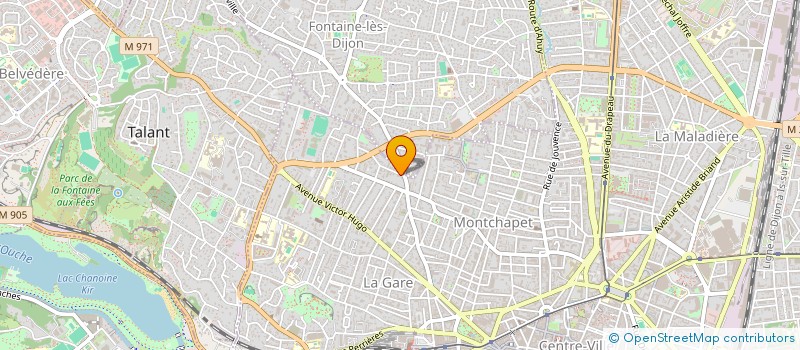 localisation de l'entreprise SAS ART ET COULEUR  DIJON