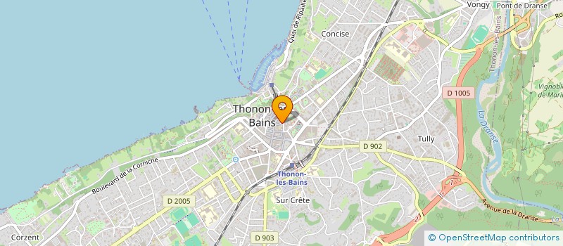 localisation de l'entreprise SAS ARTHANA à THONON-LES-BAINS