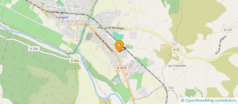 localisation de l'entreprise SAS ASC BATIMENT à LARAGNE-MONTEGLIN
