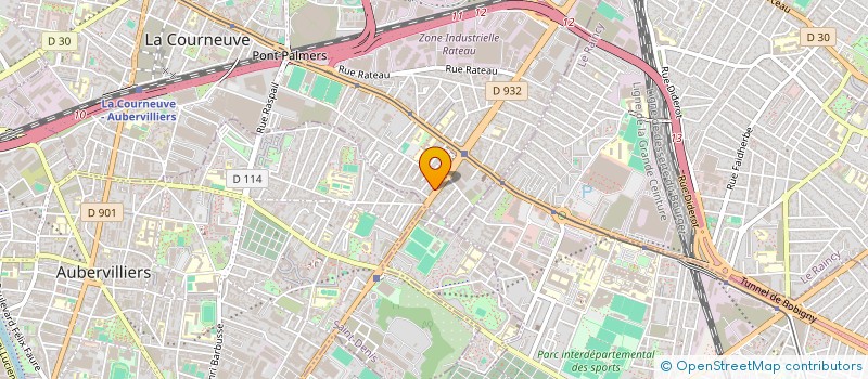 localisation de l'entreprise SAS ASIA à LA COURNEUVE