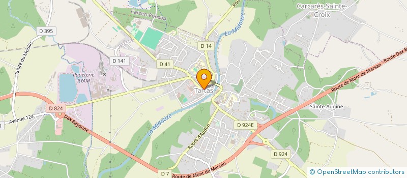 localisation de l'entreprise SAS ASSISTANCE CONSEILS FORMATION PRO  TARTAS