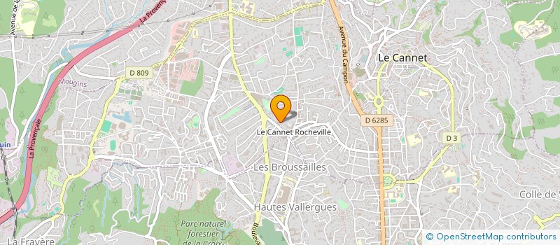 localisation de l'entreprise SAS ASTEC COURTAGE à LE CANNET
