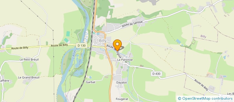 localisation de l'entreprise SAS ASTEMIR  BILLY