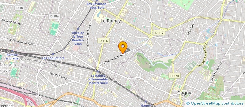localisation de l'entreprise SAS ASV SERVICES à LE RAINCY
