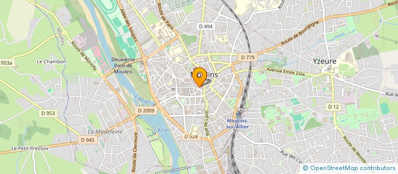 localisation de l'entreprise SAS ATELIER CONCEPT CONSTRUCTION  MOULINS
