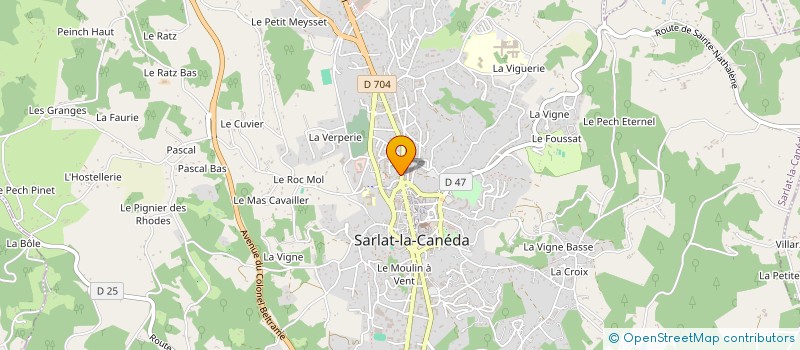 localisation de l'entreprise SAS ATHANOR  SARLAT-LA-CANEDA