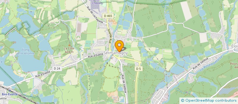 localisation de l'entreprise SAS ATHOME SERVICE à SERMAMAGNY