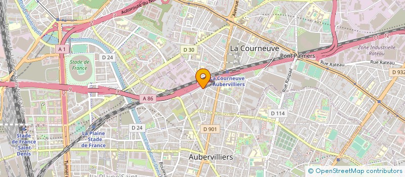 localisation de l'entreprise SAS ATLANTA à LA COURNEUVE