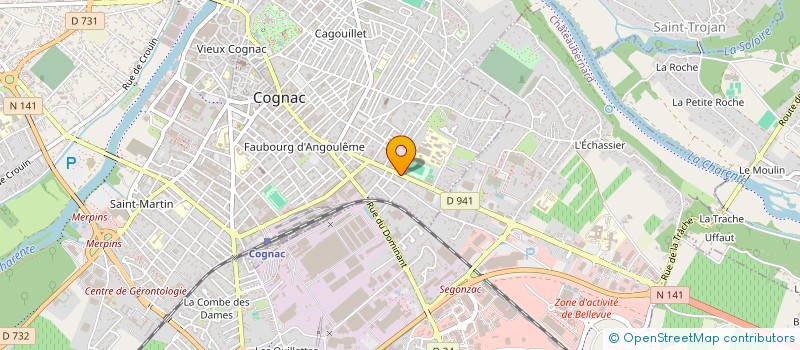 localisation de l'entreprise SAS ATLANTIQUE MINCEUR à COGNAC