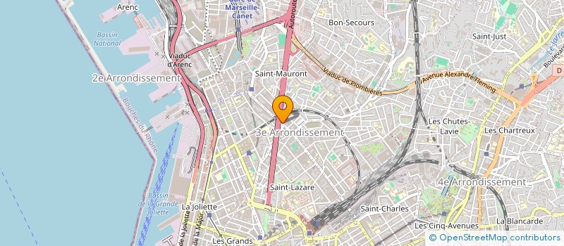 localisation de l'entreprise SAS ATLAS à MARSEILLE