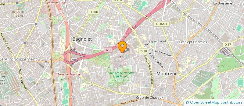 localisation de l'entreprise SAS AU BON PAIN à MONTREUIL