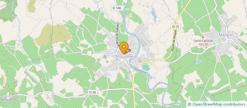 localisation de l'entreprise SAS AU COEUR DU PAIN  POUZOLLES