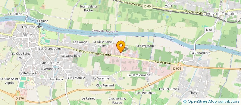 localisation de l'entreprise SAS AU PAIN SHOW à BLERE