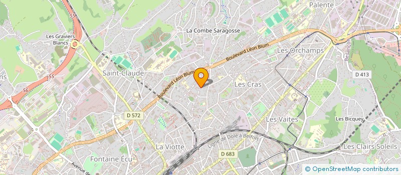 localisation de l'entreprise SAS AU TERROIR BISONTIN à BESANCON