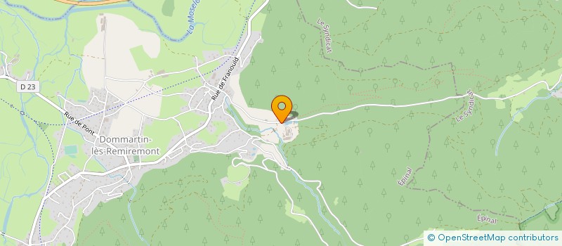 localisation de l'entreprise SAS AUBERGE LA MADELON  DOMMARTIN-LES-REMIREMONT