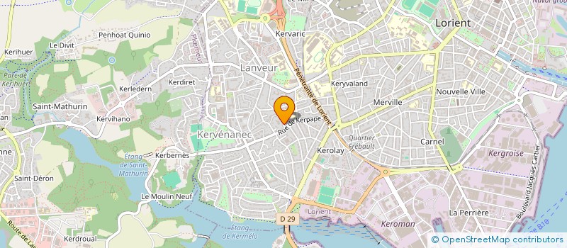 localisation de l'entreprise SAS AUDIC  LORIENT