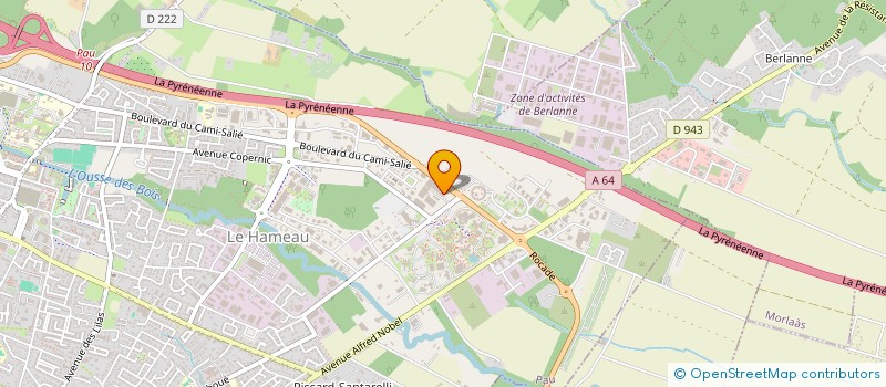 localisation de l'entreprise SAS AUDIOMASTER à PAU
