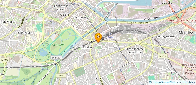 localisation de l'entreprise SAS AUGE à CAEN