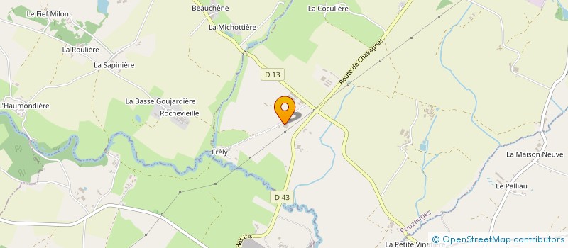 localisation de l'entreprise SAS AUNEAU  POUZAUGES