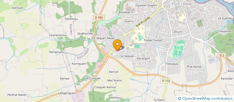 localisation de l'entreprise SAS AUREA à PONT-L'ABBE