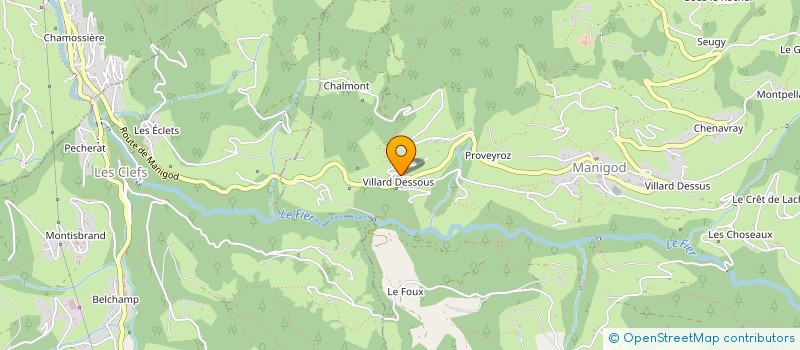 localisation de l'entreprise SAS AURELIE COLLOMB-CLERC CHEFFE  MANIGOD