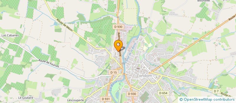 localisation de l'entreprise SAS AURIAN à CONDOM