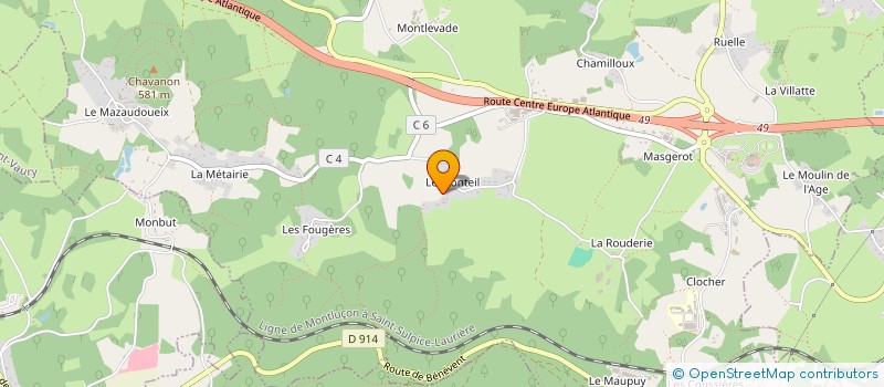 localisation de l'entreprise SAS AUTO CONCEPT G.L.A à SAINT-SULPICE-LE-GUERETOIS