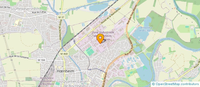 localisation de l'entreprise SAS AUTO PRO à BISCHHEIM