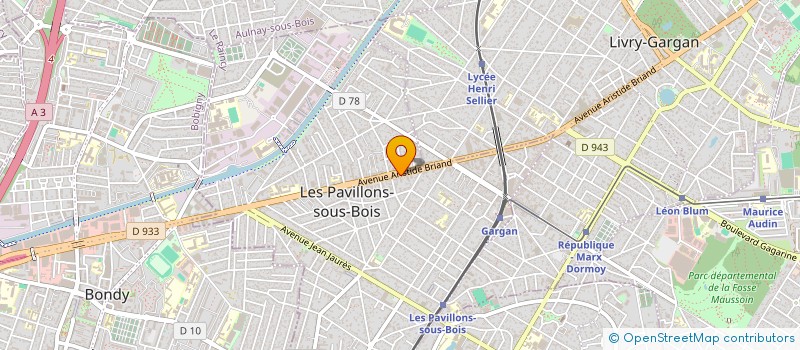 localisation de l'entreprise SAS AUTOBOSSES-PAVILLONS à LES PAVILLONS-SOUS-BOIS