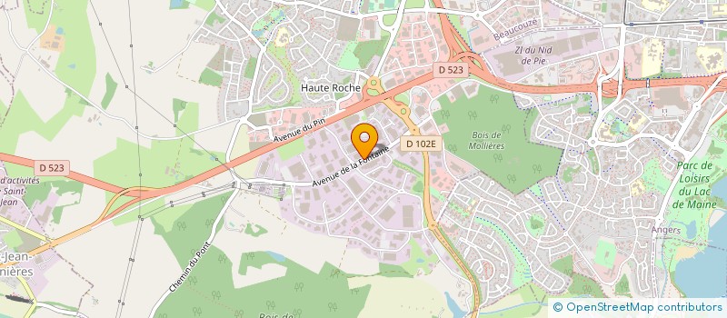 localisation de l'entreprise SAS AUTOCAZ à BEAUCOUZE