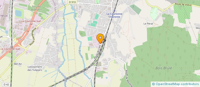 localisation de l'entreprise SAS AUTOS SERVICES à LA COURONNE