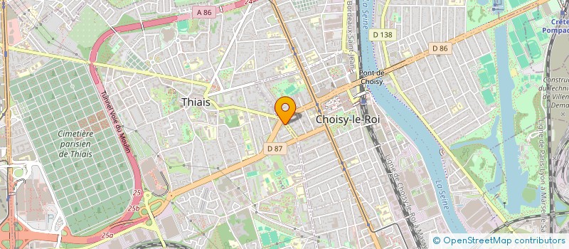 localisation de l'entreprise SAS AUTOTECH  THIAIS